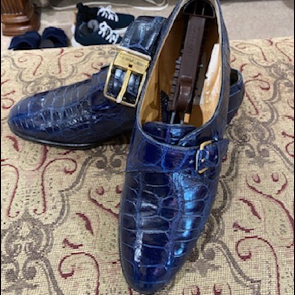 Men's designer shoe size 10 with matching belt great condition - Picture 2 of 3